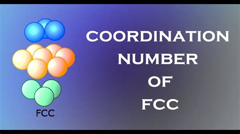 Unveiling the Coordination Number of FCC: What You Need to Know