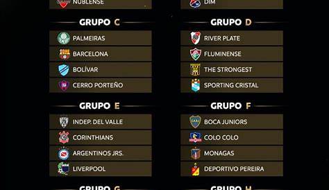 CONMEBOL Libertadores 2020 group stage draw : r/soccer