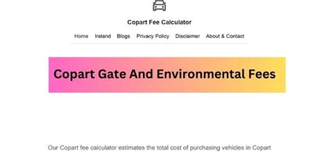Copart Documentation Fee