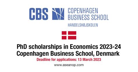 copenhagen business school economics phd