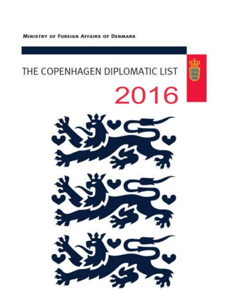 copenhagen diplomatic list 2023