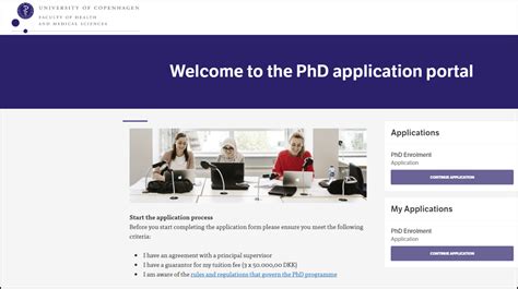 copenhagen university application portal