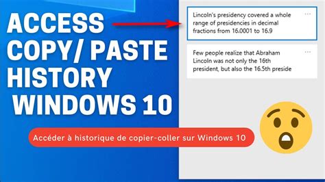 Copier Coller Historique