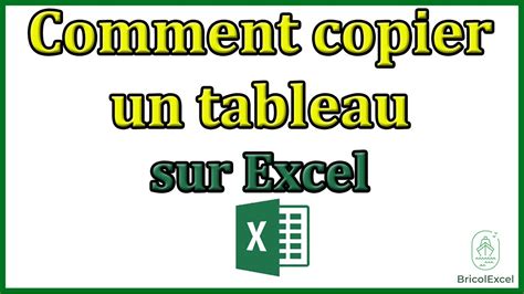 Copier Image Tableau Excel