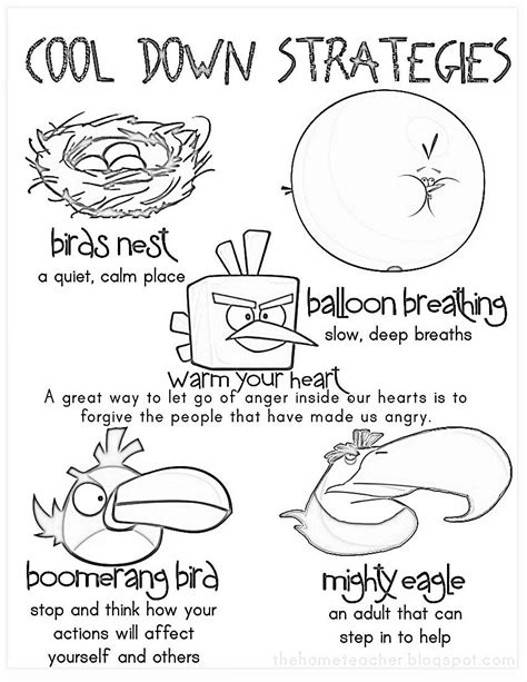 Coping With Anger Coloring Pages