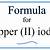 copper ii iodide chemical formula