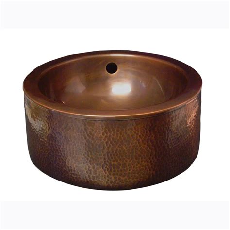 Copper Bathroom Sink With Overflow