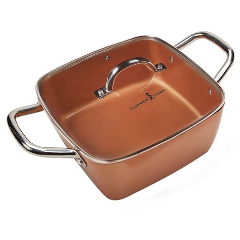 copper chef 11 inch square pan with lid
