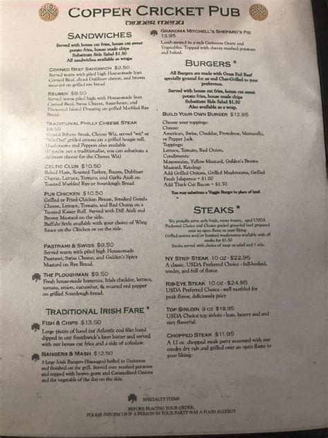 Tuesday Night at Copper Cricket Pub Buffalo Lake Rd/Hwy 24