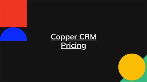 copper crm pricing