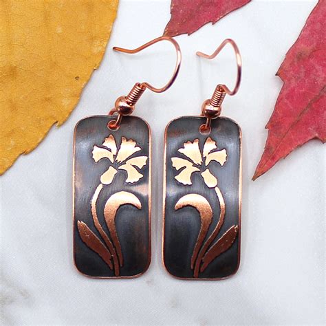 copper earrings