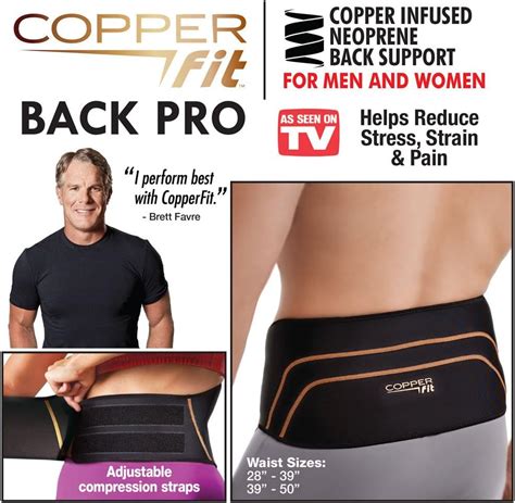 Copper Fit Back Brace Instructions