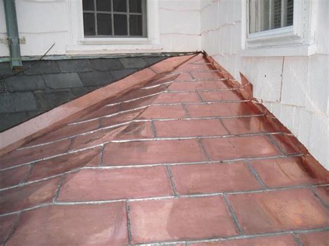 copper flat seam roof