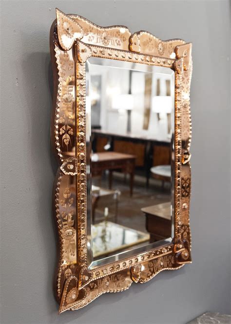 Copper Frame Wall Mirror