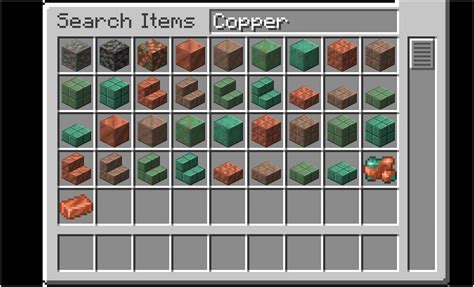 Copper Ingot Minecraft Uses