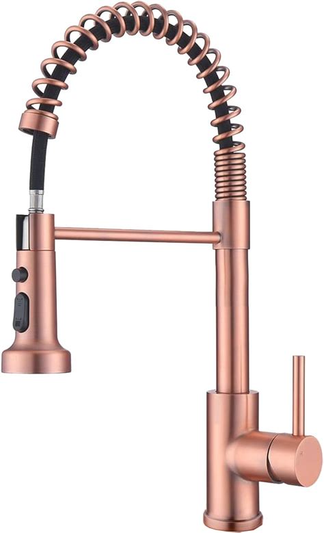 Copper Kitchen Tap With Pull Out