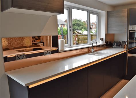 Copper Mirror Effect Splashback