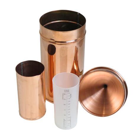 copper rain gauge