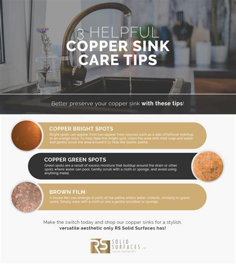 copper sink care