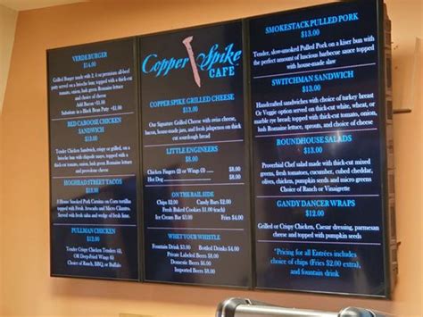 Copper Spike Cafe Hours