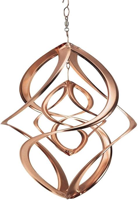 copper wind spinners hanging