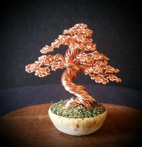Copper Wire Tree Statue