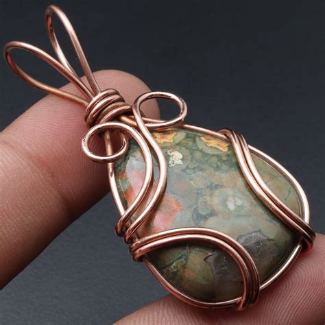 copper wire wrapped pendant self-expression