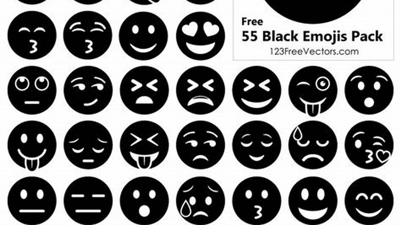 Copy and Paste Emojis Black and White: Unleashing a World of Expression