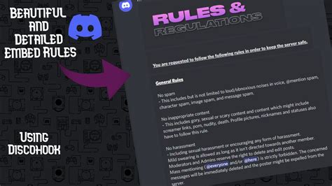 copy and paste aesthetic discord rules