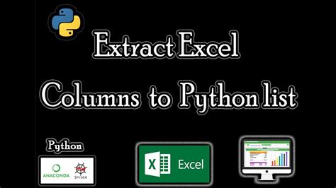 copy excel column to python list