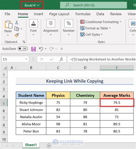 Copy Excel Formula To Another Workbook
