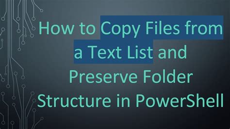 Copy File And Folder Structure Powershell