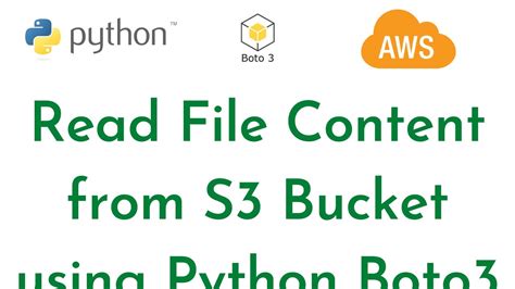 Copy File To S3 Bucket Python
