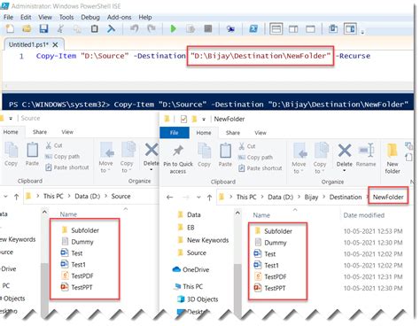 Copy Files And Folder In Powershell