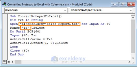 Copy Notepad To Excel Vba