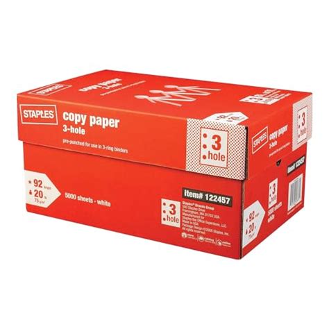 Copy Paper Box Size