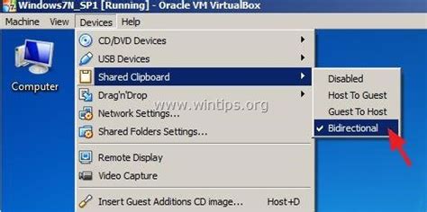 Copy Paste Clipboard Virtualbox