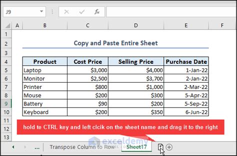5 Excel Copy Tips