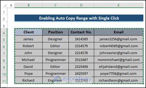 Copy Range Macro Excel