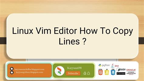Copy Range Of Lines In Vim