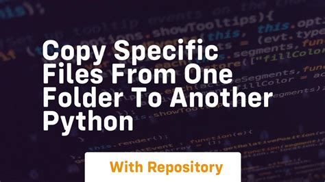 copy specific files from one folder to another python