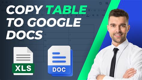 Copy Tables Google Docs