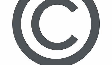 Dark Gray Copyright Sign Symbol Logo © | Citypng