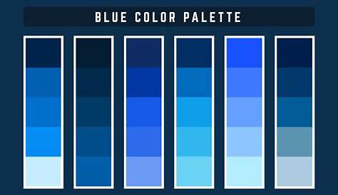 the color blue is shown in this graphic style, which includes different