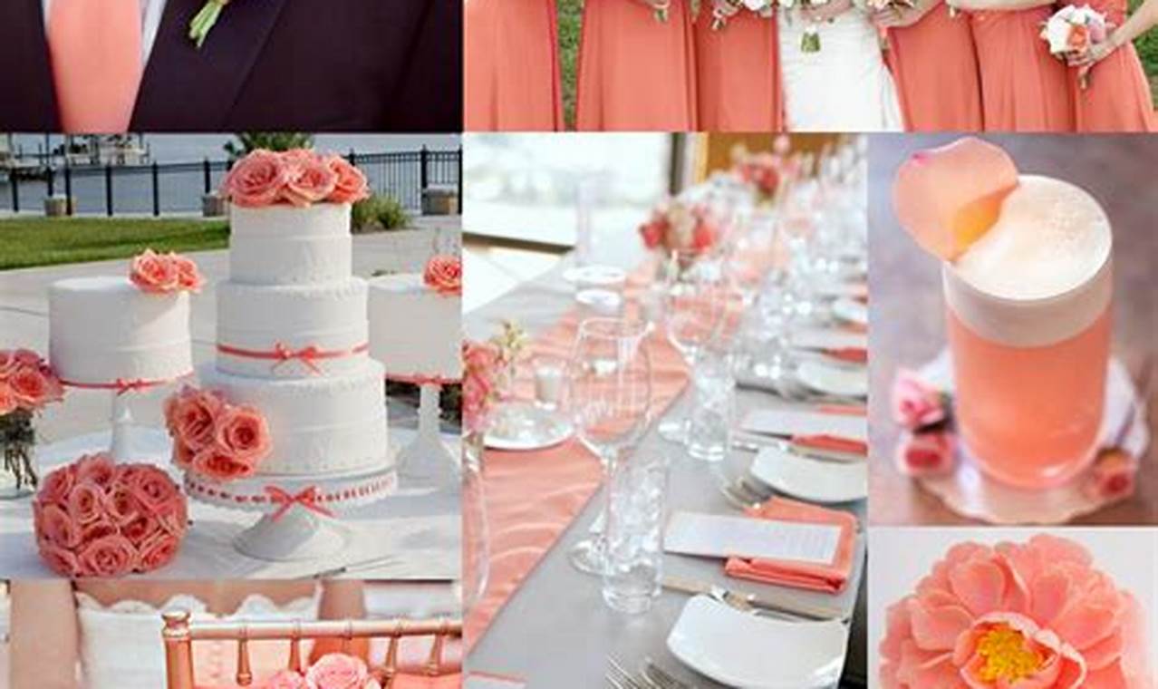 Unveil the Enchanting World of Coral Wedding Colors