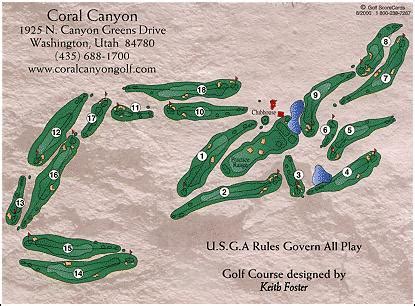 Coral Canyon Golf Course Map