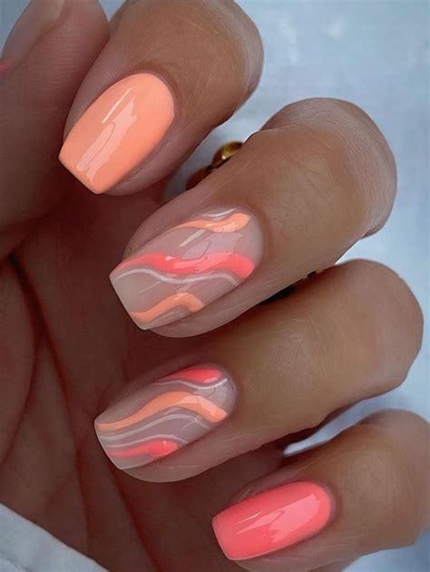 coral nail tip designs