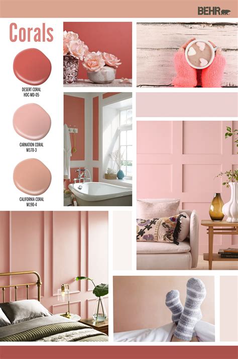 coral paint behr