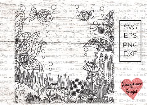 Coral Reef Zentangle