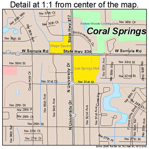 coral springs street map